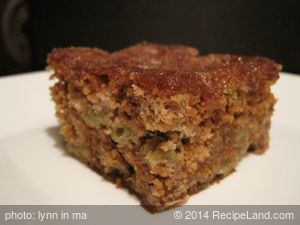 Easy Delicious Rhubarb Cake