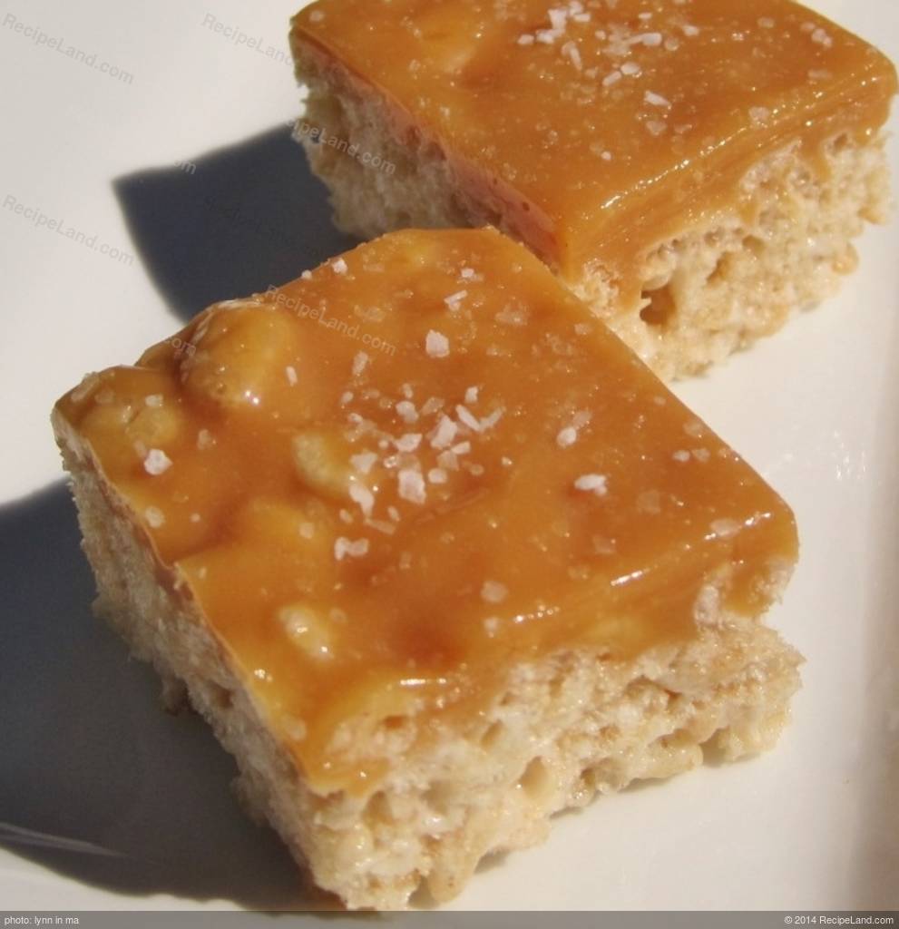 Salted Caramel Rice Krispies Squares Recipe