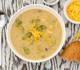 Cheddar-Potato-Broccoli Soup