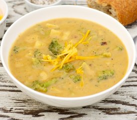 Cheddar-Potato-Broccoli Soup