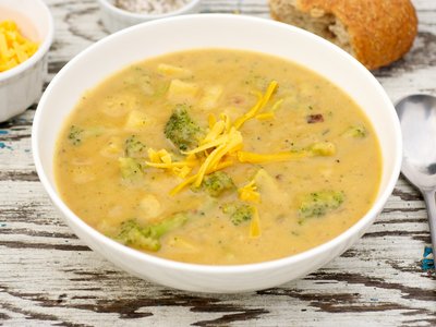 Cheddar-Potato-Broccoli Soup