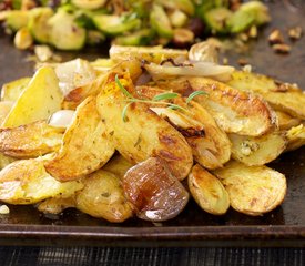 Garlicky Roasted Fingerling Potatoes