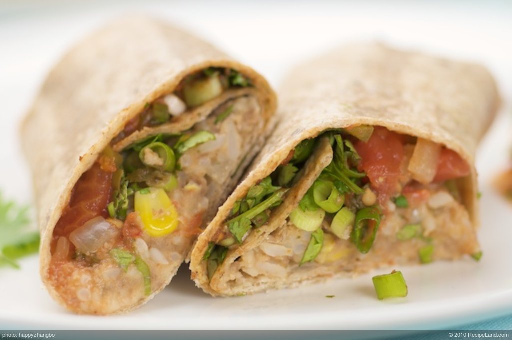 Bean and Rice Burritos (Whole Wheat)