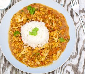 Cauliflower and Red Lentil Curry