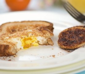 Egg in the Hole with Extra Cinnamon on the Hole!