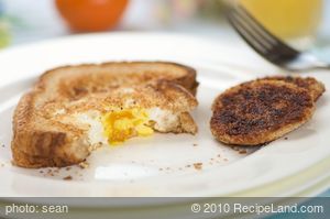 Egg in the Hole with Extra Cinnamon on the Hole! recipe