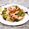 Salmon, Broccoli, and Mushroom Pasta