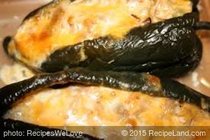 Chicken Stuffed Poblano Peppers