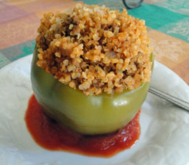 Beef Stuffed Peppers with Quinoa