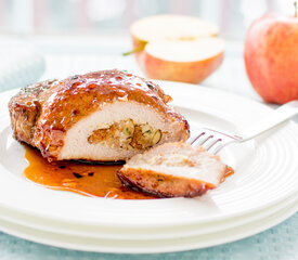 Glazed Apple-Stuffed Pork Chops