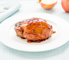 Glazed Apple-Stuffed Pork Chops