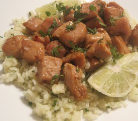 Sweet Chili Lime Chicken with Cilantro Couscous