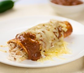 Quick and Easy Cheese Or Chicken Enchiladas