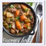 Crockpot Rosemary Garlic Beef Stew