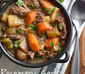 Crockpot Rosemary Garlic Beef Stew