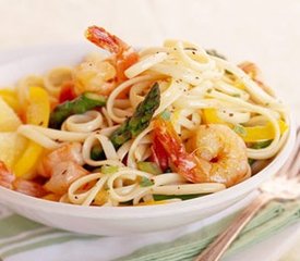 Basil-Lemon Shrimp Linguine