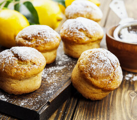 Fresh Lemon and Ginger Muffins