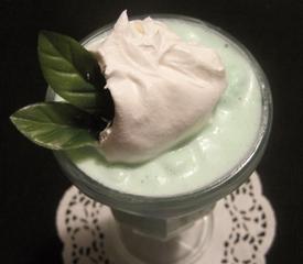 Fast Food-Style Creamy Vanilla-Mint Milkshake