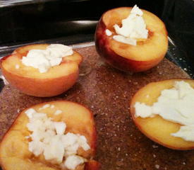 Baked Peaches with Feta Recipe