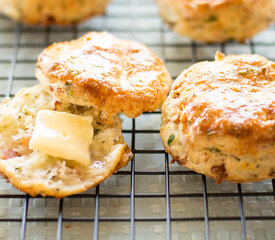 Golden Potato Scones with Parmesan and Pancetta