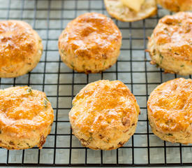 Golden Potato Scones with Parmesan and Pancetta