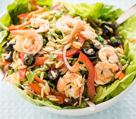 Cold Orzo Salad with Shrimp