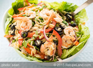 Cold Orzo Salad with Shrimp