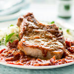 Cranberry Onion Pork Chops