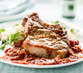 Cranberry-Onion Pork Chops