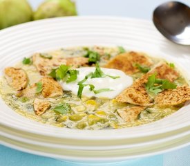 Tomatillo and Corn Soup