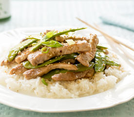 Stir-Fry Pork with Pea Pods