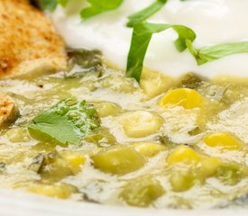 Tomatillo and Corn Soup