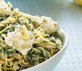 Fusilli (or Rotini) with Ricotta and Spinach