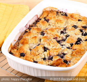 Blueberry French Toast Cobbler
