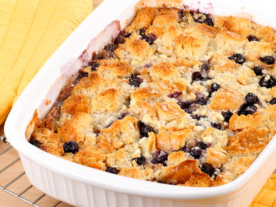 Blueberry French Toast Cobbler