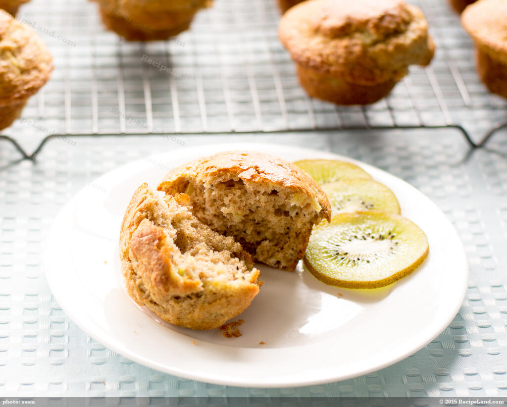 Kiwi Fruit Muffins Recipe | RecipeLand