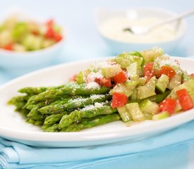 Esparragos Con Tomatillos (Asparagus with Tomatillos)