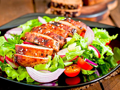 Grilled Szechuan Chicken Salad