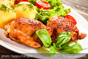 Broiled or Grilled Marinated Chicken (Gai Yang)