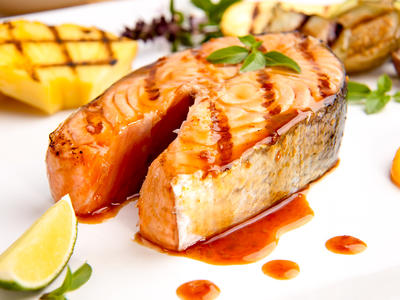 Grilled Whole Salmon Fillet