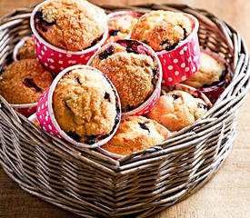 Whole Wheat Blueberry Muffins