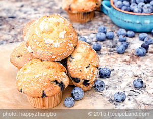All-American Blueberry Muffins