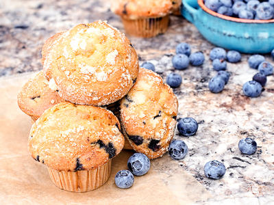 All-American Blueberry Muffins