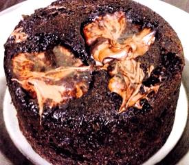 Eggless Chocolate Cake with Molten Choclate Fillings