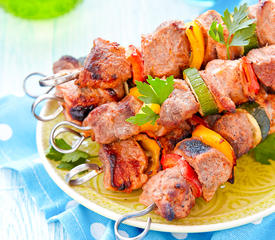 Beef and Vegetable Kebabs