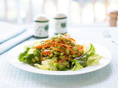 Asian Edamame and Carrot Salad
