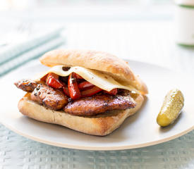 Balsamic Glazed Chicken and Bell Pepper Sandwiches