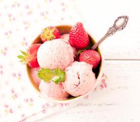 Buttermilk Strawberry Ice Cream