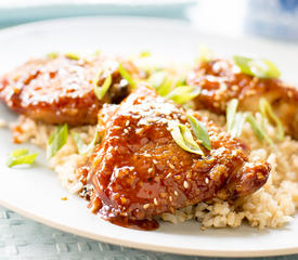 Crispy Mahogany Chicken for Two