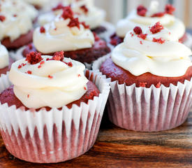 Red Velvet Cupcakes with Cream Cheese Frosting